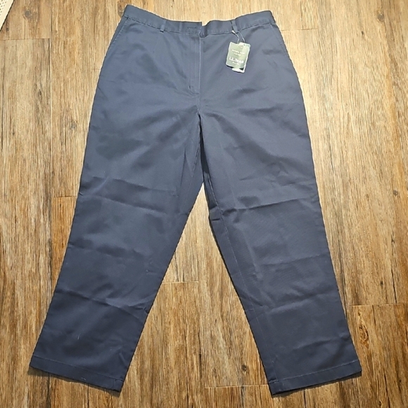 Womens L.L. Bean Dark Blue Original Fit Chinos Sz 16P - Picture 1 of 7
